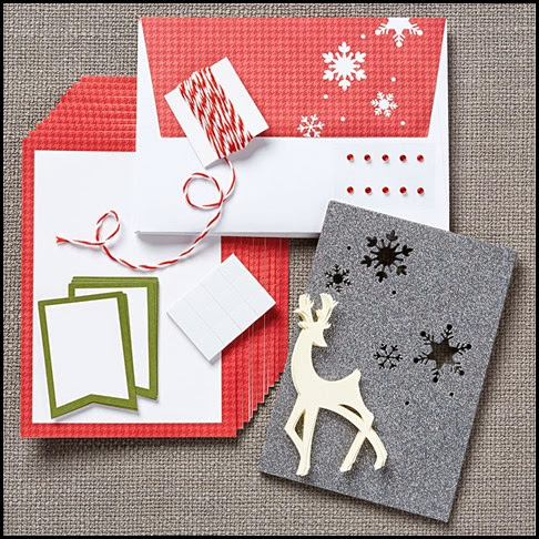 CTMH Cut Above Christmas Card Kit with reindeer