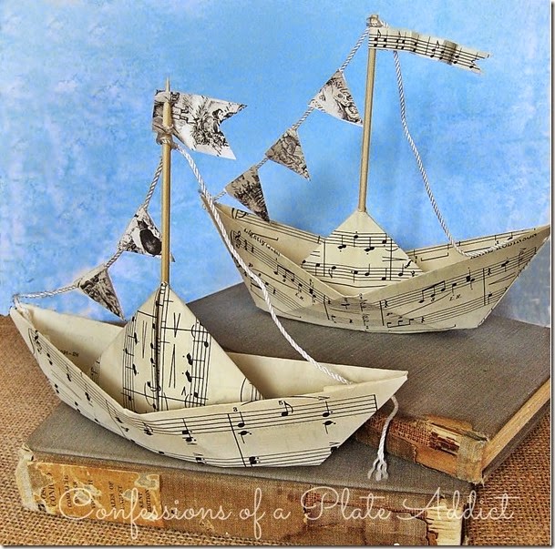 CONFESSIONS OF A PLATE ADDICT Sheet Music Sailboats CONFESSIONS OF A PLATE ADDICT Sheet Music Sailboats