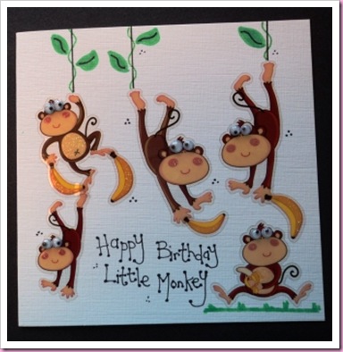 Little Monkey Card 3