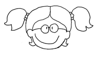 colorear dibujos de caras