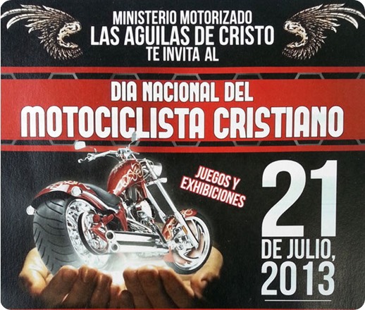 motociclista cristiano
