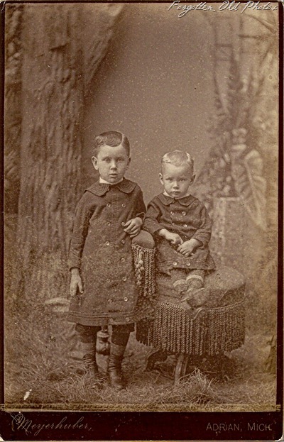 Two little boys from Michigan Solway Antiques