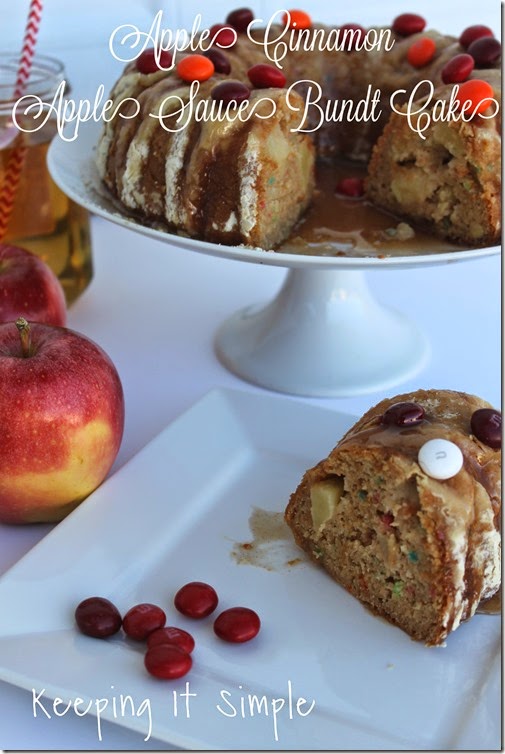 #shop Apple-Cinnamon-Applesauce-Bundt-Cake #FlavorOfFall