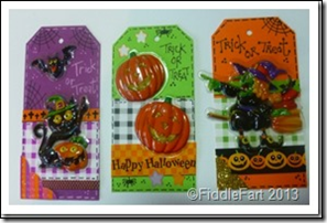 Halloween Trick or Treat Bags with tags. 5