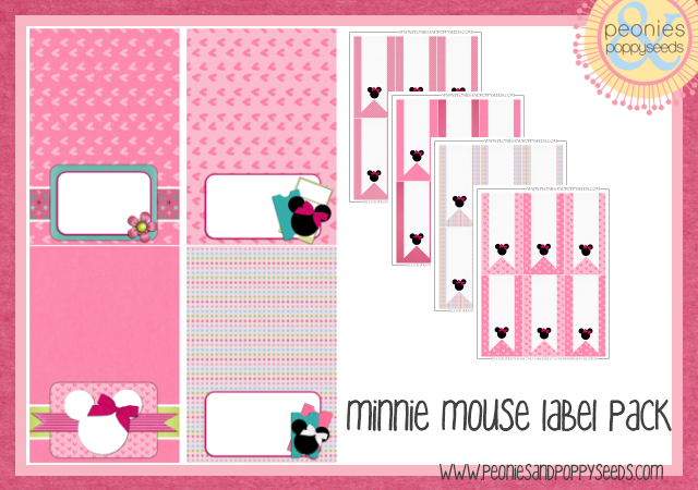minnie mouse label pack copy