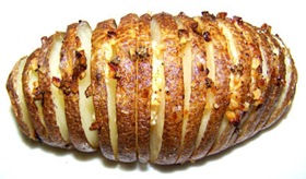 sliced baked potato