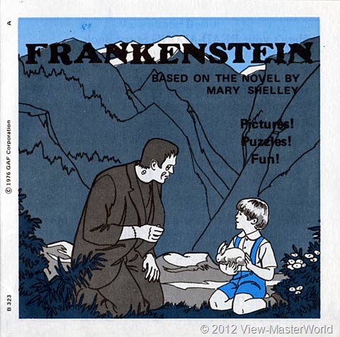 View-Master Frankenstein (B323), booklet cover