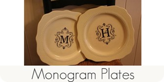 Monogram plates