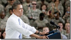 Barak Obama and Soldiers