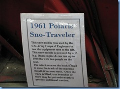 5150 Michigan - Sault Sainte Marie, MI - Museum Ship Valley Camp - info on 1961 Polaris Sno-Traveler