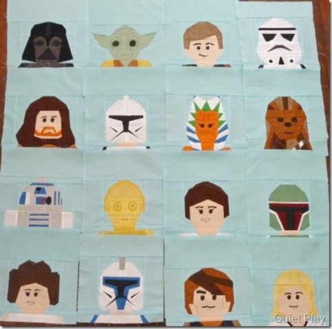 Paper pieed Lego Star Wars characters