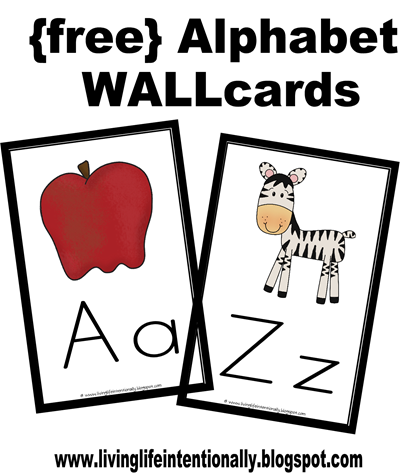 FREE Alphabet Wallcards & Flashcards