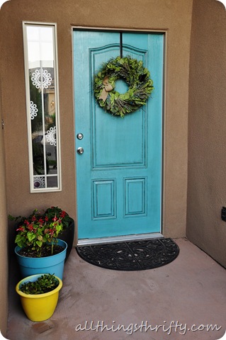 painted front door