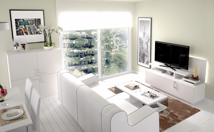 Decoración en blanco para comedores. ¡una idea brillante!