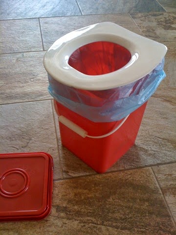 camping toilet bucket