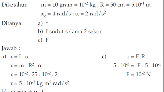 Contoh Soal Momentum Sudut Tenaga Kinetik Sistem - Galeri Siswa