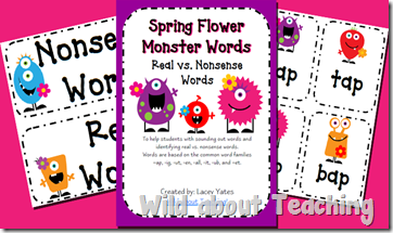 Spring Monster Words Nonsense copy