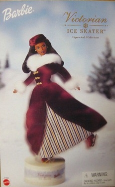 Barbie Doll Victorian Ice Skater Afro 2000