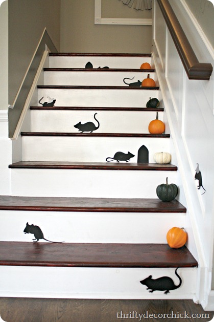 Halloween mice on stairs