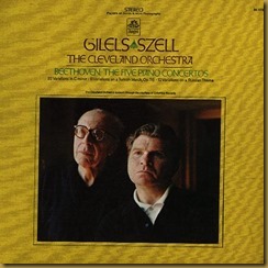 Beethoven concierto piano Gilels Szell