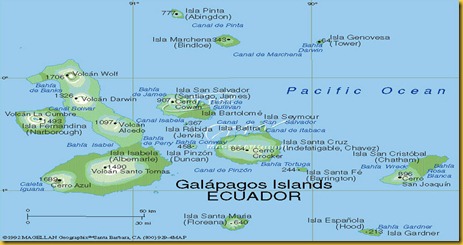 Cartina Isole Galapagos 2