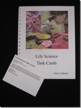 life science Task card set