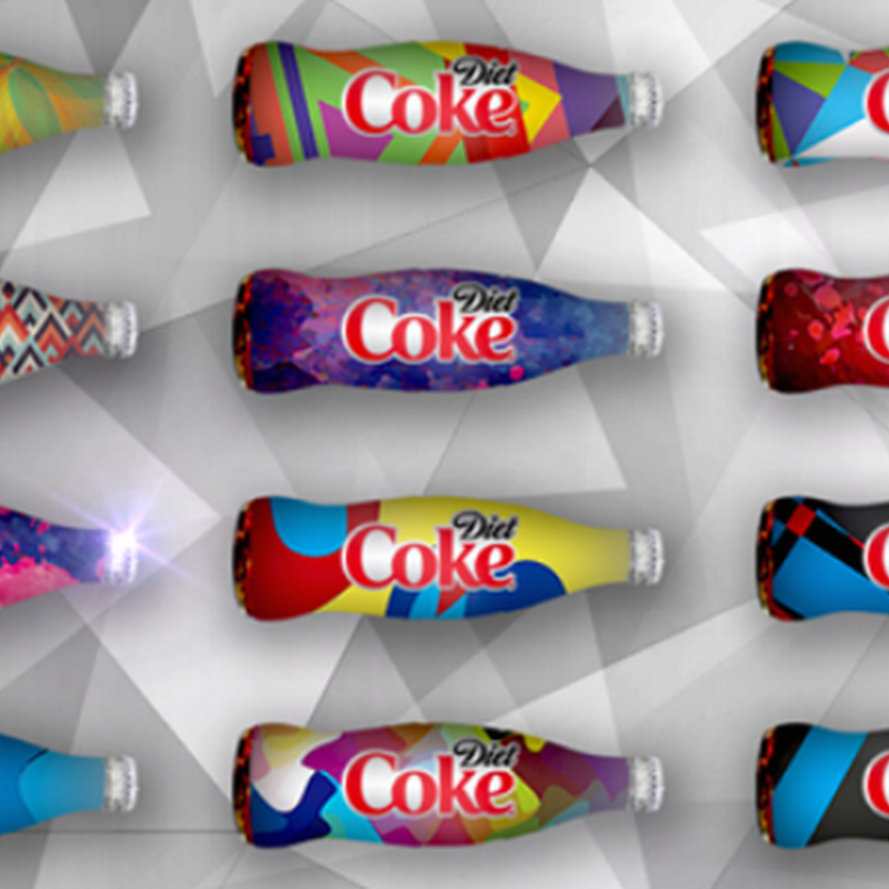 Atractivo packaging de Coca Cola Light