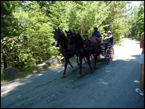 13 - Heading back to Jordan Pond House Post 17 to Post 16 - Passing Carriage