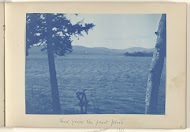 Gezicht over een meer