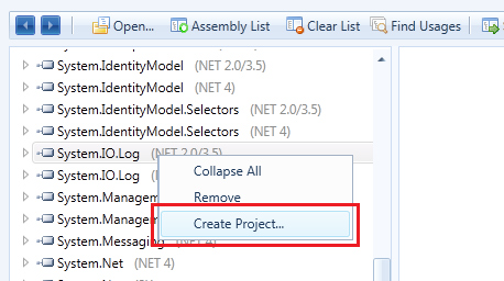 Creation of Visual Studio projects