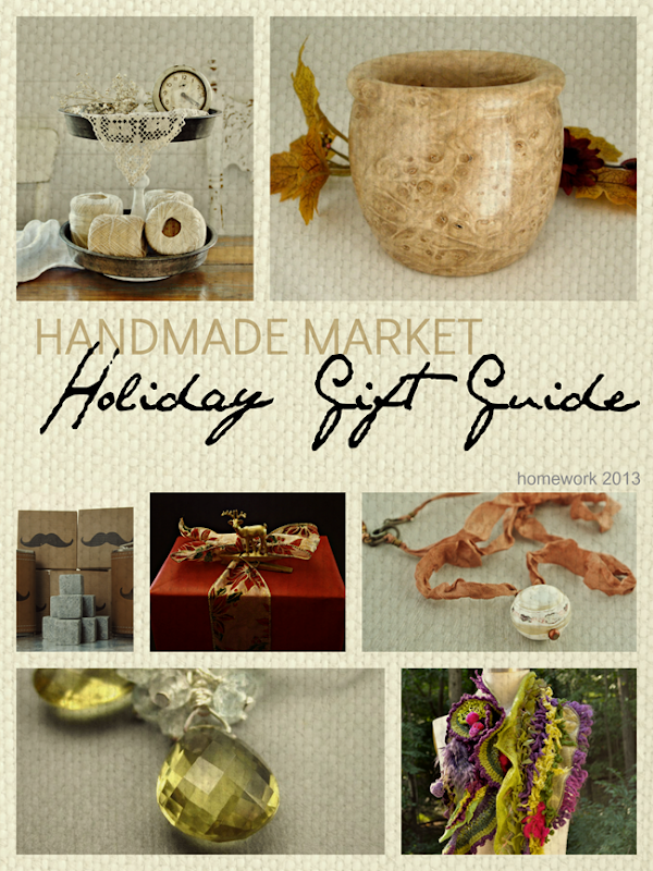 Handmade Holiday Gift Guide via homework | carolynshomework.com
