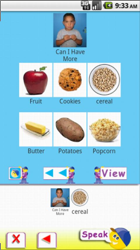 AAC Speech Buddy Screen 2