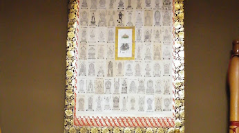 thumbnail 床の間のだるま夫婦と四国八十八箇所のお札の掛け軸