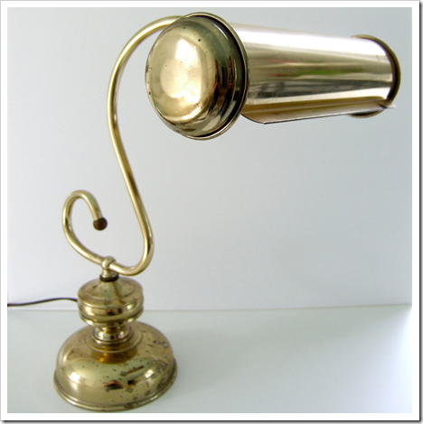 vintage brass desk lamp