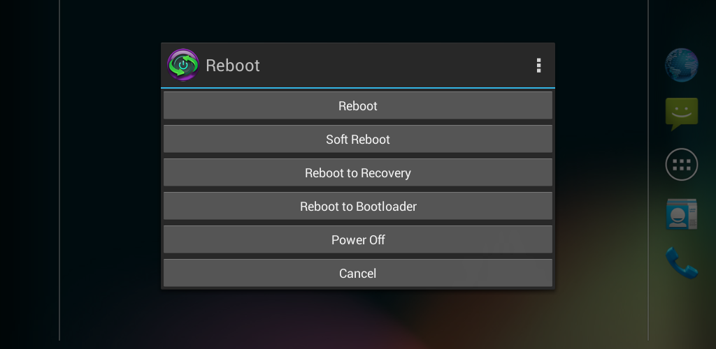 Main menu reboot. Reboot меню. Ребут меню андроид. Reboot for Android пробная версия. Reboot install update package poweroff.