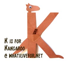 K is for Kangaroo @ whatilivefor.net