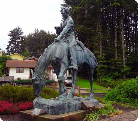 Abe Lincoln on horseback
