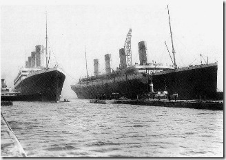 el Olimpic y el Titanic
