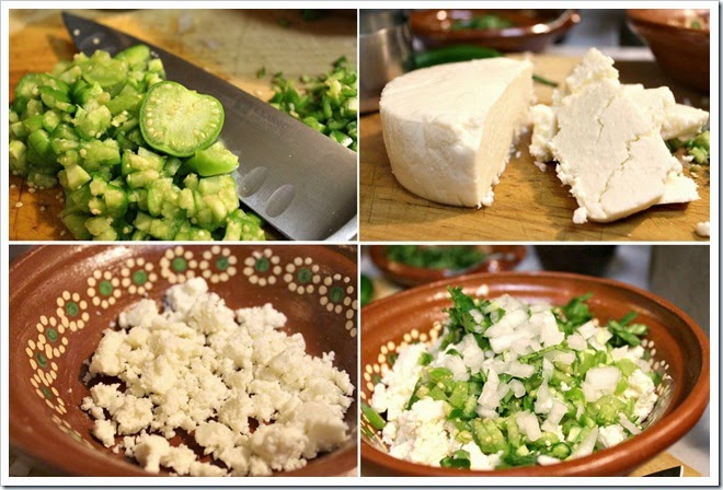 Cheese Appetizer in Chile Verde | Instructions step by step Cheese Appetizer in Chile Verde | Instructions step by step