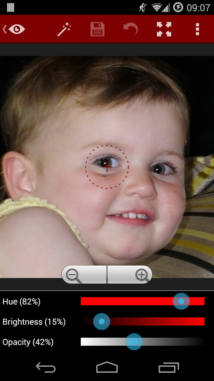 Red Eye Removal Screen 3