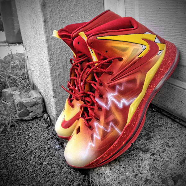 wimper te rechtvaardigen slinger Nike LeBron X “The Flash” by Mache Custom Kicks | NIKE LEBRON - LeBron  James Shoes