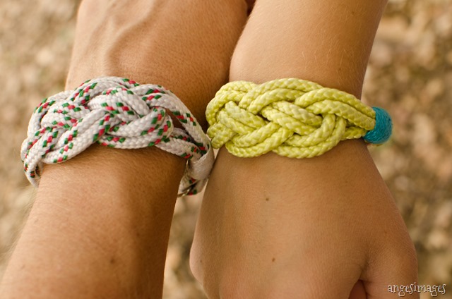 DIY Nautical Knot Bracelets | personallyandrea.com
