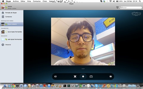 Videomensajes con Skype