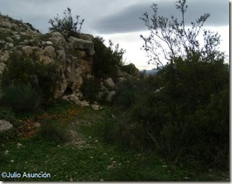 Foso del poblado del Bronce de la Serra Grossa - Alicante