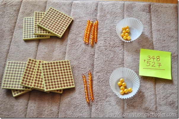 DYNAMIC ADDITION USING MONTESSORI GOLDEN BEADS (REGROUPING OF ONES)