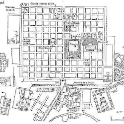 19 - Plano de la Ciudad romana de Timgad (Tunez)