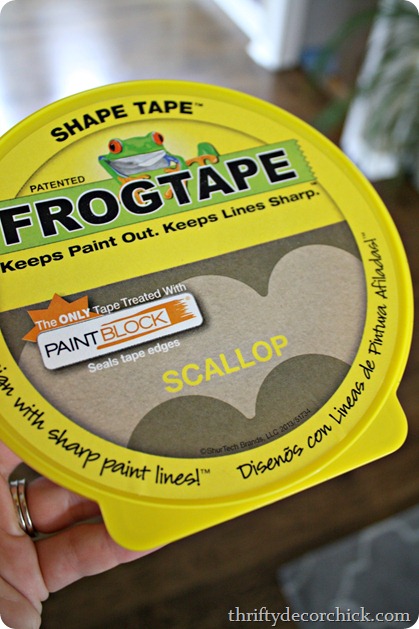 Scallop shape tape