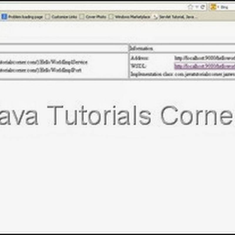 JAX-WS Hello World Web service – Document Style