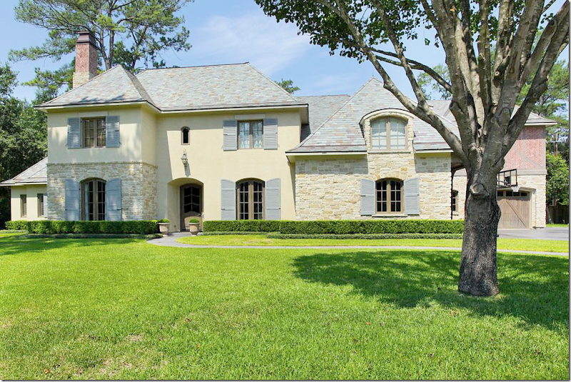 French Country Exterior Home Stucco