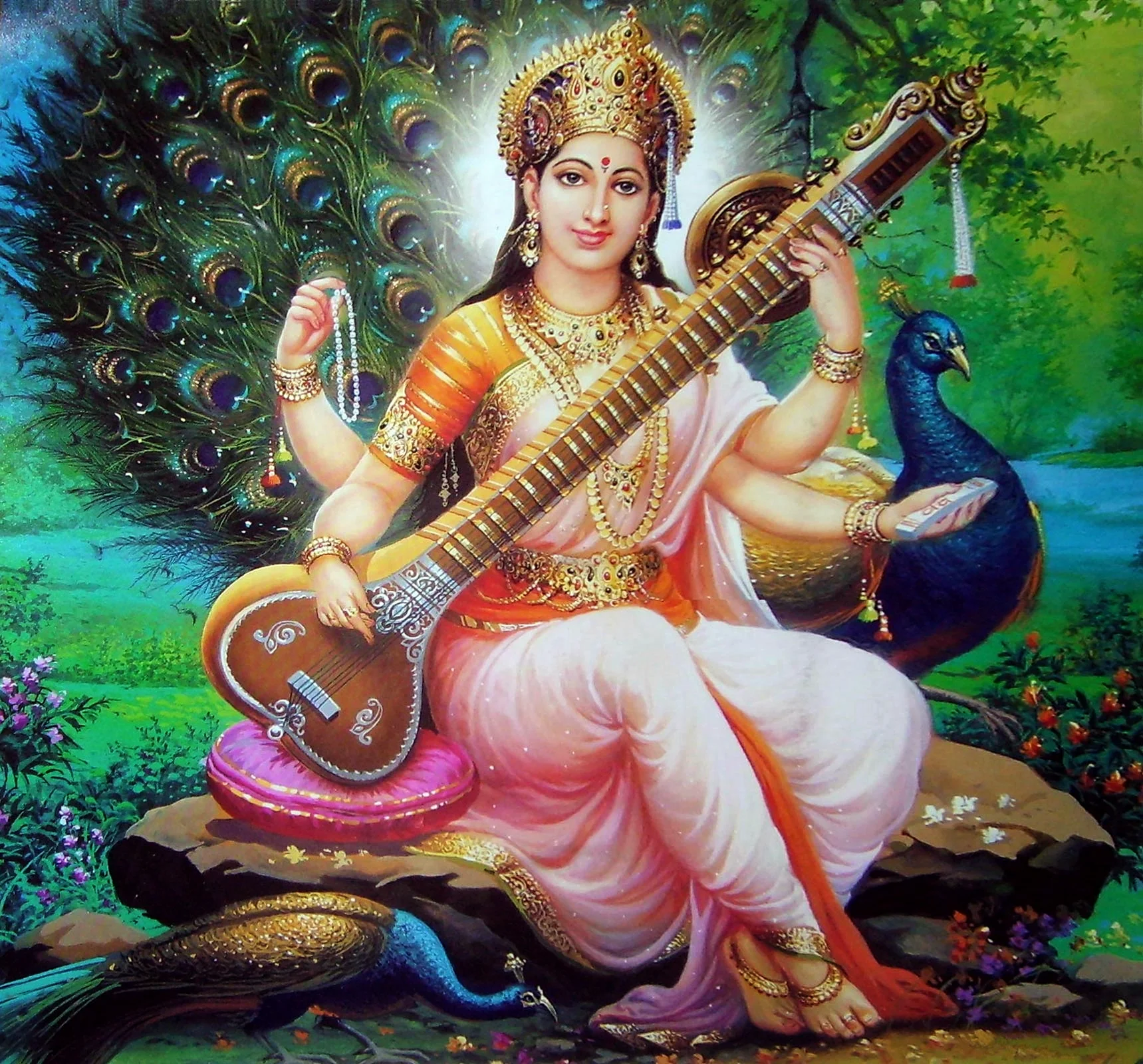 Goddess Saraswati Mata HD Wallpapers for Vasant Panchami Download